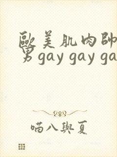 欧美肌肉帅哥男男gay gay gay