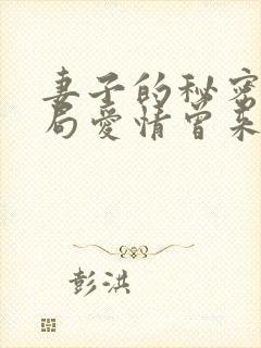 妻子的秘密大结局爱情曾来过