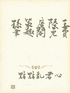 孙策广陵王po笔趣阁免费阅读