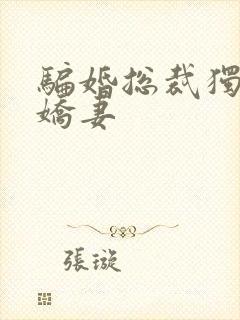 骗婚总裁独宠小娇妻