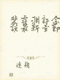 裴霆渊许念笙小说最新章节免费阅读