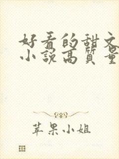 好看的甜文言情小说高质量文笔好