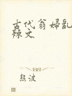 古代翁妇乱高h辣文封面