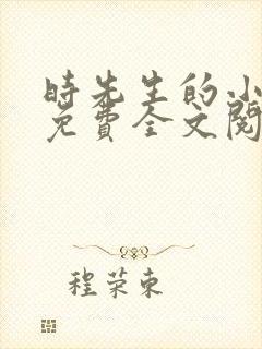 时先生的小甜妻免费全文阅读