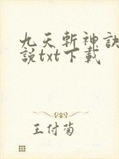 九天斩神诀 小说txt下载