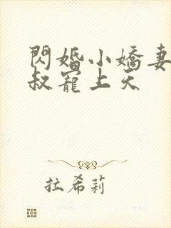 闪婚小娇妻:大叔宠上天封面