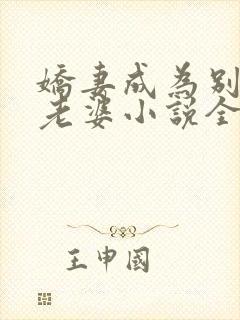 娇妻成为别人的老婆小说全文阅读免封面