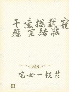 千亿总裁宠妻上瘾 完结版