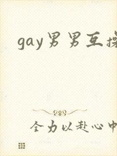 gay男男互操