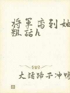 将军脔到她哭h粗话h