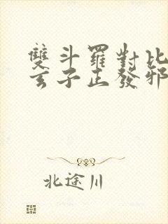 双斗罗对比这个玄子正发邪