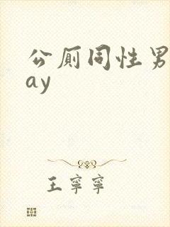 公厕同性男男gay