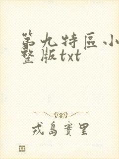第九特区小说完整版txt