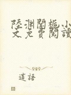 陆渊闻栀小说全文免费阅读最新章节