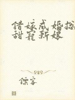 错嫁成婚总裁的甜宠新娘封面