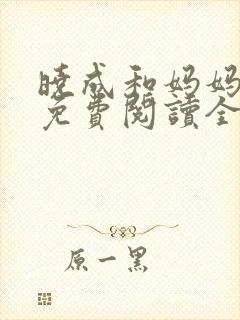 晓成和妈妈小说免费阅读全文