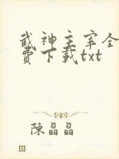 武神主宰全集免费下载txt封面