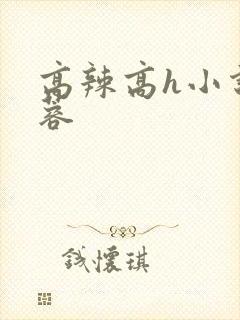 高辣高h小说黄蓉封面