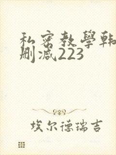 私密教学韩漫无删减223