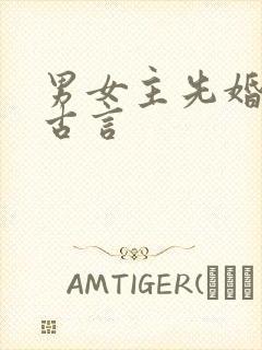 男女主先婚后爱古言