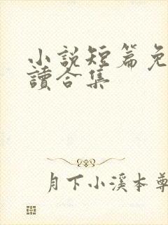 小说短篇免费阅读合集