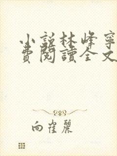 小说林峰宁欣免费阅读全文无弹窗