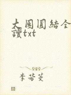 大团圆结全文阅读txt