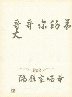 哥哥你的弟弟好大