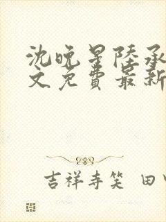 沈晚星陆承渊全文免费最新章节阅读