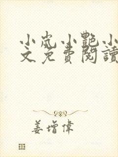 小岚小艳小说全文免费阅读最新章节