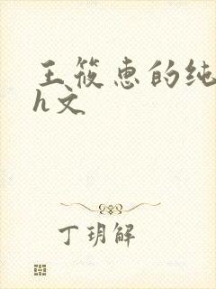 王筱惠的纯肉高h文