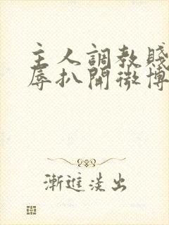 主人调教贱奴羞辱扒开微博小说封面