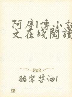 阿庆l传小说全文在线阅读