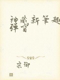 神藏新笔趣阁无弹窗封面
