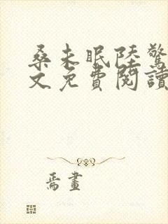 桑未眠陆惊鸿全文免费阅读笔趣阁封面