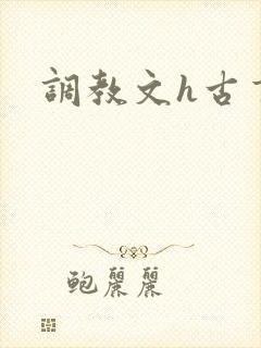 调教文h古言封面