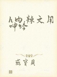 h肉,辣文用力呻吟封面