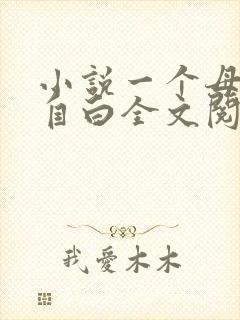 小说一个母亲的自白全文阅读