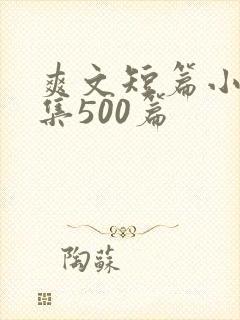 爽文短篇小说合集500篇封面