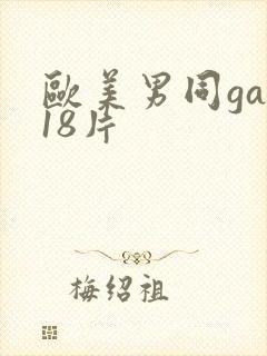 欧美男同gay18片