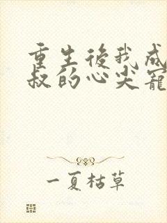 重生后我成了皇叔的心尖宠大结局