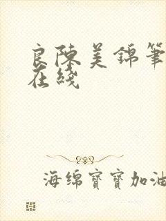 良陈美锦笔趣阁在线