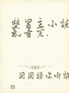 双男主小说一口气看完.