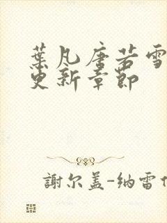 叶凡唐若雪今天更新章节封面