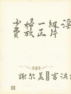 少妇一级淫片免费放正片封面