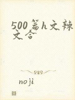 500篇h文辣文合封面