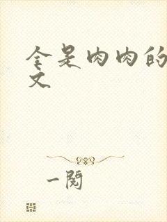 全是肉肉的小h文
