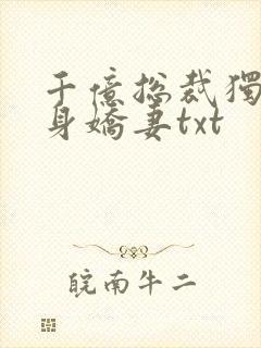 千亿总裁独宠替身娇妻txt