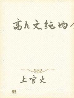 高h文纯肉全肉封面