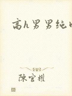 高h男男纯肉